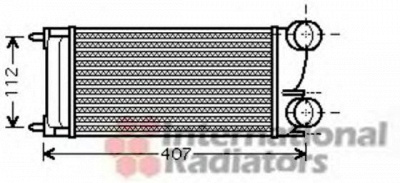 VAN WEZEL 40004332 -  Интеркулер
